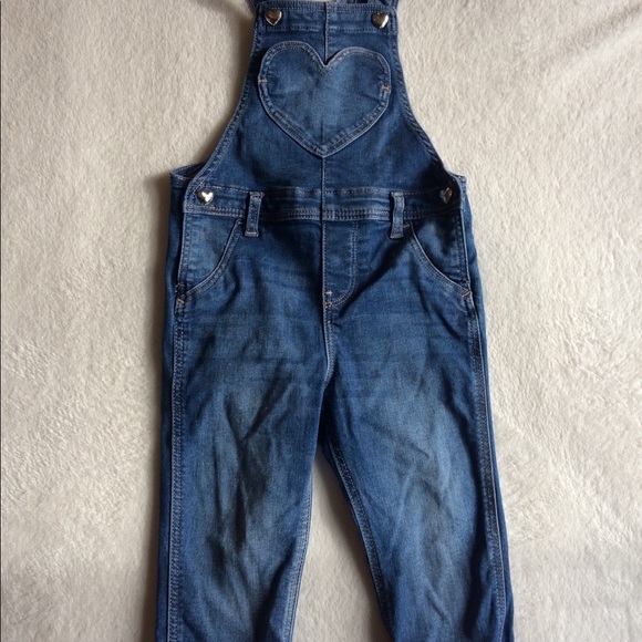 12-18m H&M Dark Wash Overalls - Picture 2 of 4